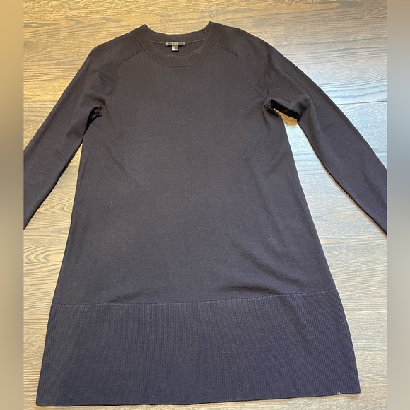 COS Dresses & Skirts - COS - navy 100% wool dress (shoulder to bottom 35 inches, pit to pit 18 inches)